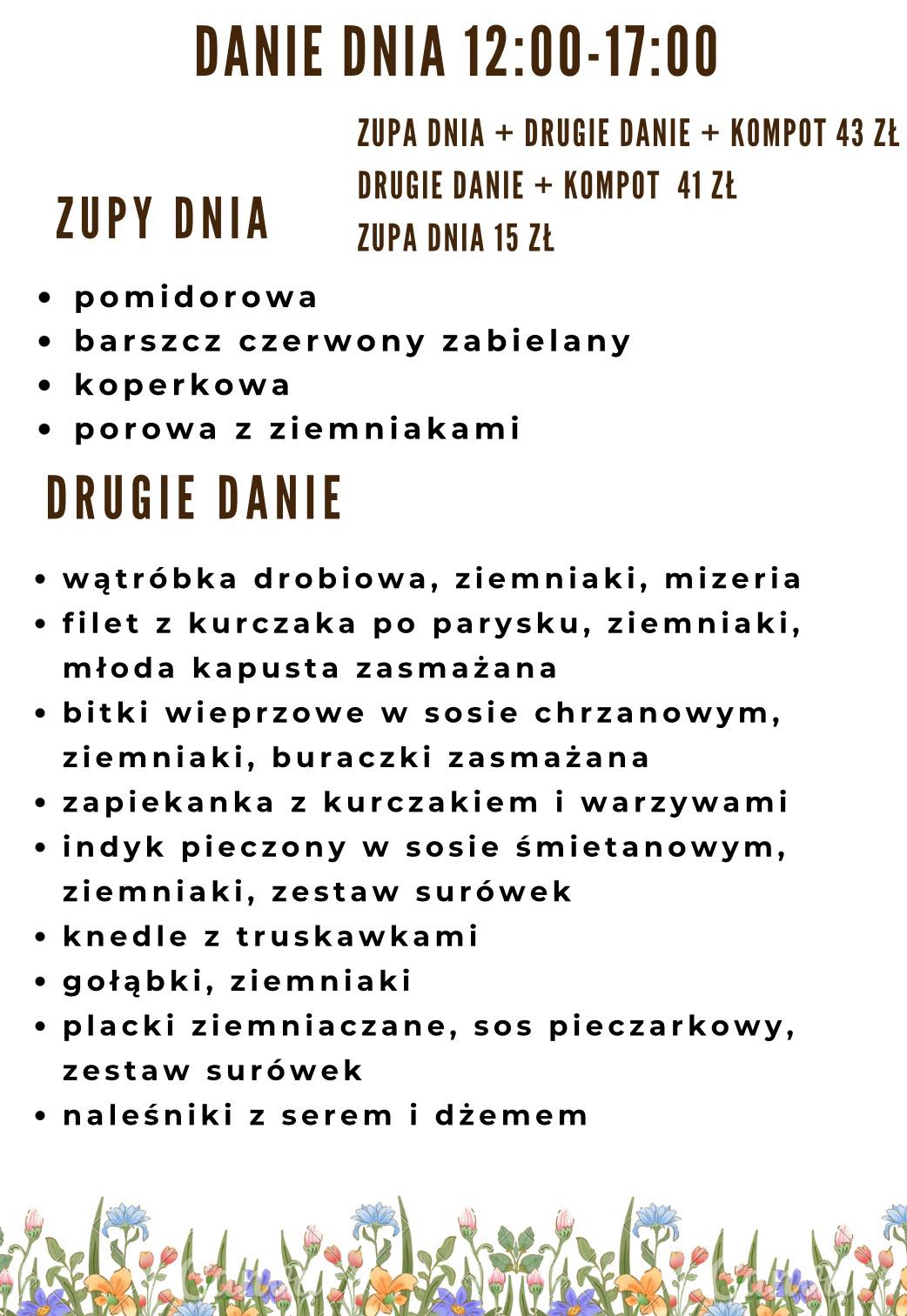 Potrawy w Kuchni u Doroty
